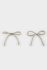 Women Silver Ribbon Slippery Ornament