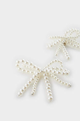 Women's Pearl Ribbon Slippery Ornament