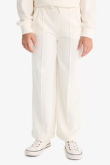 Girls Wide Leg School Tracksuit Bottoms