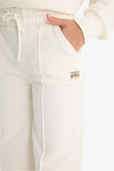 Girls Wide Leg School Tracksuit Bottoms