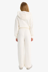 Girls Wide Leg School Tracksuit Bottoms