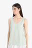 Sleeveless V-neck blouse, regular fit