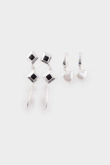Woman 3 Silver Earrings