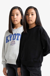 Girl's Relax Fit Crew Neck Printed 2-Pack Sweatshirt