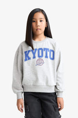 Girl's Relax Fit Crew Neck Printed 2-Pack Sweatshirt