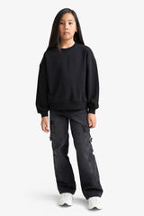 Girl's Relax Fit Crew Neck Printed 2-Pack Sweatshirt