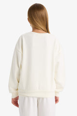 Girl School Relax Fit Crew Neck Printed 2-Pack Sweatshirt