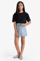 Girl's Relax Fit Crew Neck Short Sleeve School T-Shirt