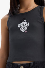 Girls Disney Mickey & Minnie Crew Neck Tank Top