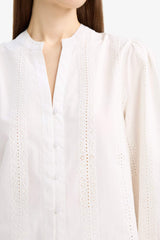 Regular Fit Crew Neck Embroidered Long Sleeve Shirt