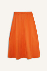 A-Line High Waist Parachute Maxi Skirt