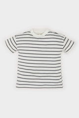 Men's Baby Bike Collar Striped Short Sleeve T-Shirt