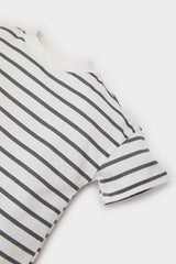 Men's Baby Bike Collar Striped Short Sleeve T-Shirt