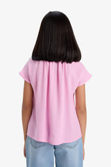 Girl Short Sleeve Blouse