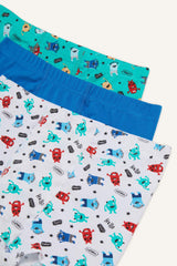 Boys' Monster Printed 3-Pack Boxers