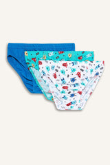 Boys' Monster Printed 3-Pack Briefs