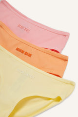 Girls Printed Ribbed Camisole 3-Pack Slip Panties