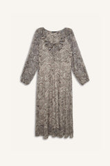 Frilly Ethnic Chiffon Midi Dress