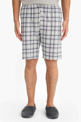 Pajama Set Regular Fit Short Sleeve Top Plaid Shorts