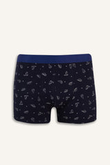 Regular Fit Cactus Patterned 3-Piece Boxer