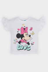 Baby Girl Disney Mickey & Minnie Crew Neck Short Sleeve T-Shirt