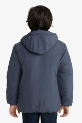 Boys Water Repellent Hooded Zippered Puffer Coat