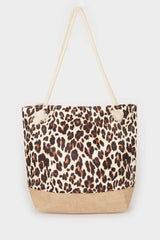 Women's Leopard Print Beach Bag