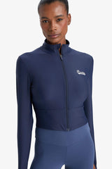 DeFactoFit Slim Fit Slim Cut Stand Collar Printed Ultra Flexible Zippered Cardigan