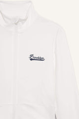 DeFactoFit Slim Fit Slim Cut Stand Collar Printed Ultra Flexible Zippered Cardigan