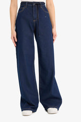 Wide Leg High Waist Straight Leg Jeans