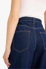 Wide Leg High Waist Straight Leg Jeans