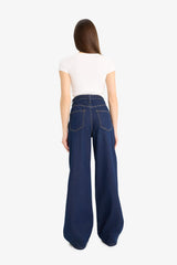 Wide Leg High Waist Straight Leg Jeans