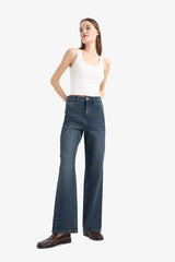 90's Wide Leg High Waist Straight Leg Long Jeans
