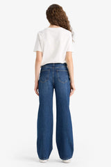 90's Wide Leg High Waist Straight Leg Jeans