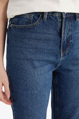 Straight Fit High Waist Straight Leg Jeans