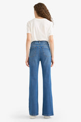 Slim Flare Fit High Waist Long Jeans