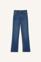 Slim Flare Fit High Waist Long Jeans