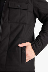 Slim Fit, Slim Cut, Stand Collar, Lined, Zippered, Pocketed Winter Puffer Coat