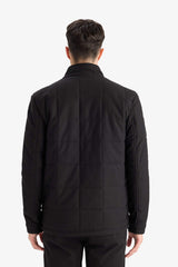 Slim Fit, Slim Cut, Stand Collar, Lined, Zippered, Pocketed Winter Puffer Coat