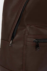 Men's Faux Leather Backpack