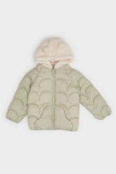 Baby Girl Windproof Waterproof Hooded Zippered Coat