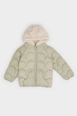 Baby Girl Windproof Waterproof Hooded Zippered Coat