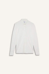 Regular Fit Polo Collar Cotton Long-Sleeve Shirt