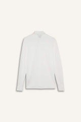 Regular Fit Polo Collar Cotton Long-Sleeve Shirt