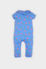 Baby Girl Newborn Floral Combed Cotton 2 Piece Jumpsuits
