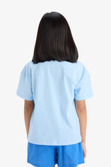 Girls Snoopy Relax Fit Crew Neck Short Sleeve T-Shirt