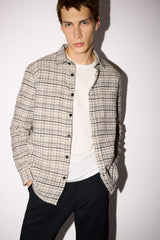 Regular Fit Polo Collar Flannel Long Sleeve Shirt