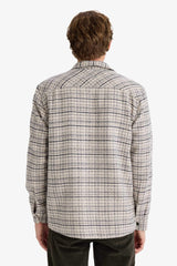 Regular Fit Polo Collar Flannel Long Sleeve Shirt