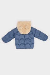 Baby Boy Hooded Zippered Quilted Coat