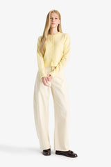 Cool Slim Fit Slim Cut Crew Neck Buttoned Knitwear Cardigan